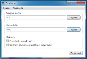 Aplikace DateSorter