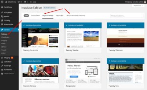 Instalace šablon ve WordPressu